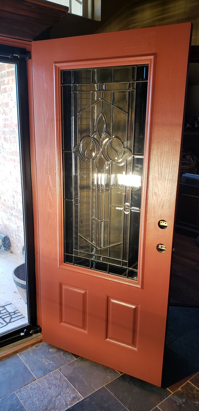 Customer photo review of 3/4 Lite 24" x 50" Frame Kit for 1" Glass