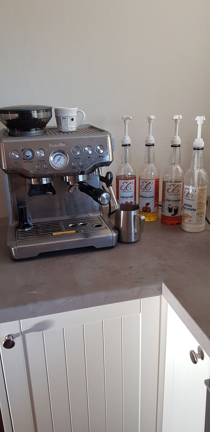 Customer photo review of Butterscotch Coffee Syrup