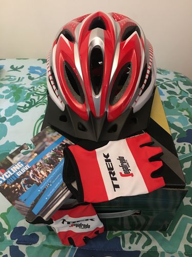 Reseña con foto de un cliente sobre Guantes Cortos Trek TRT