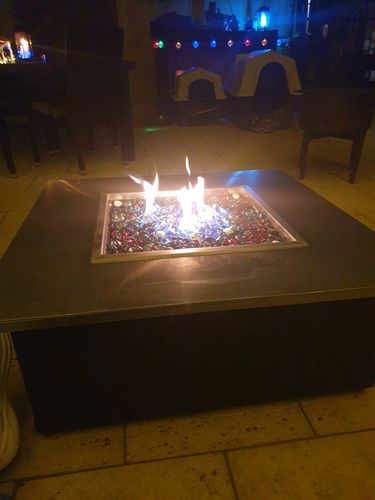 Customer photo review of SILVER REFLECTIVE CRUSHED GLASS