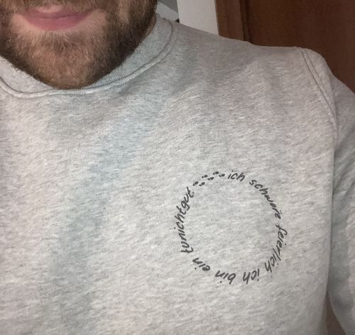 Customer photo review of TUNICHTGUT - SWEATSHIRT UNISEX
