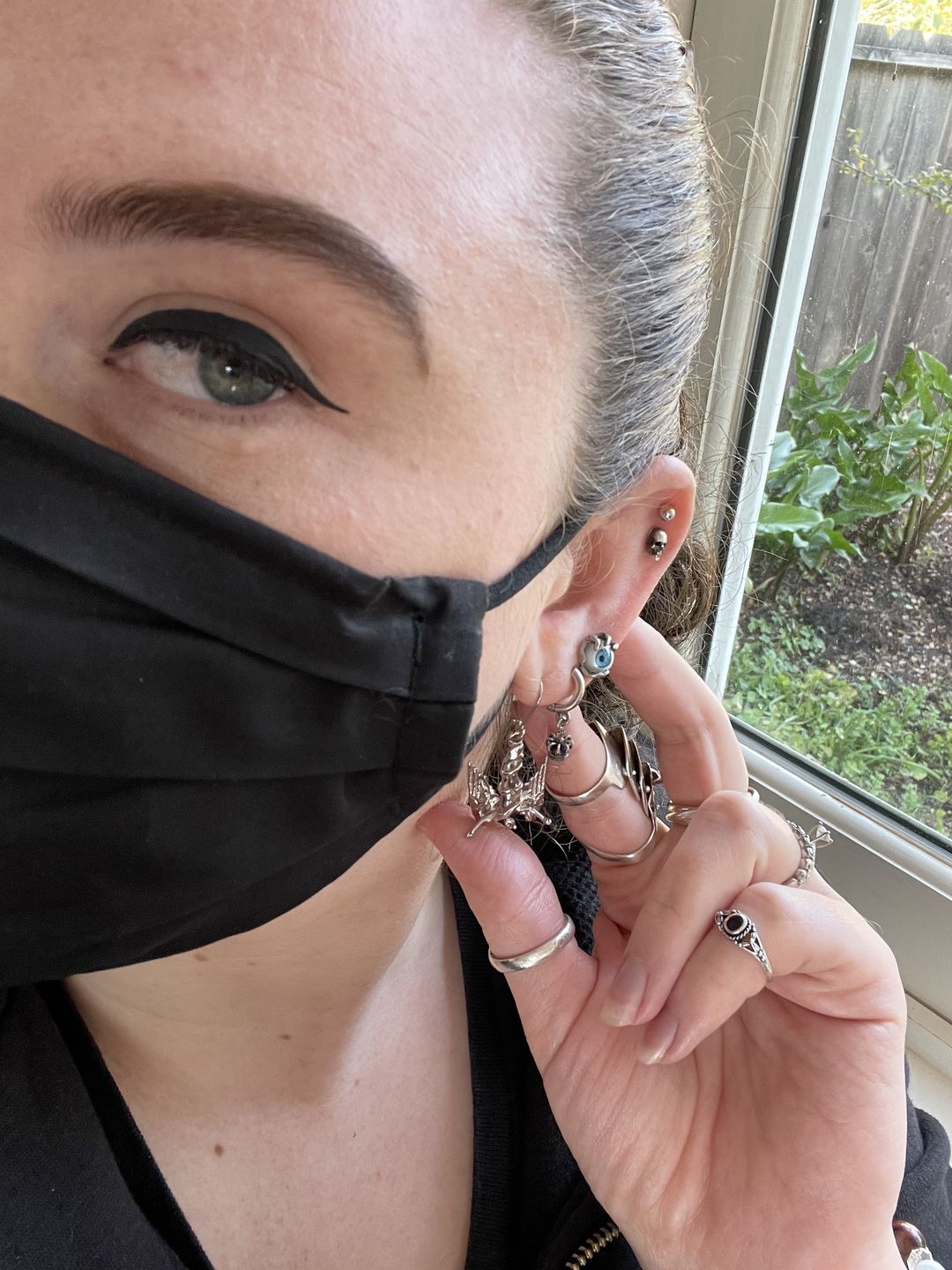Customer photo review of FALLEN ANGEL EARRING (DANGLE)