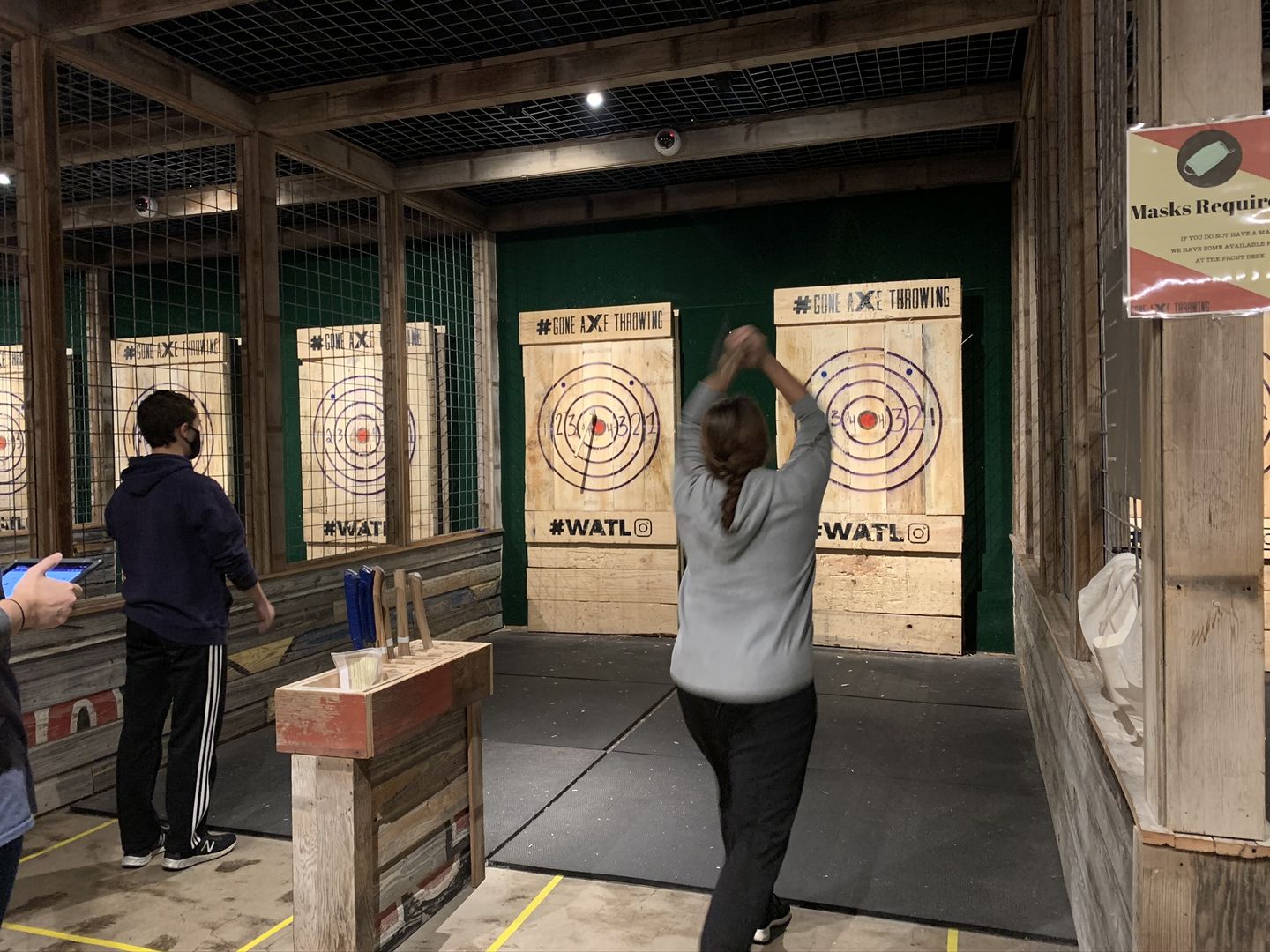 Customer photo review of Ace of Spades Throwing Axe