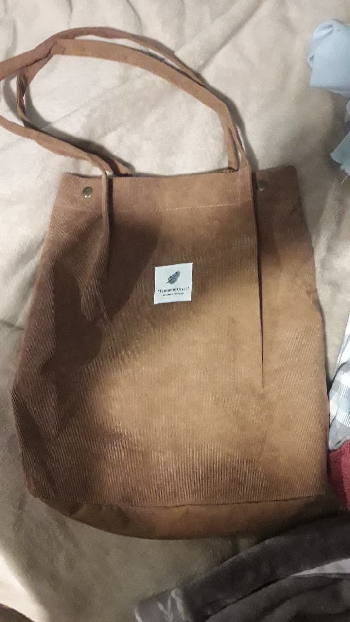 Customer photo review of Cord Tote Bag