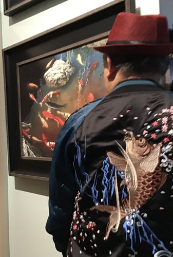 Customer photo review of Koi & Goldfish Sukajan Souvenir Jacket [Reversible]