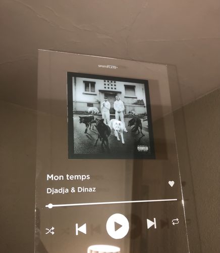 Customer photo review of Plaque personnalisée