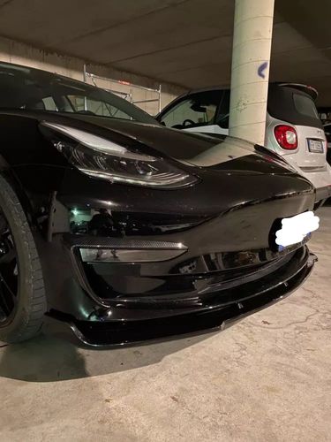 Customer photo review of Front Lip Spoiler for Tesla Model 3 - Remastered