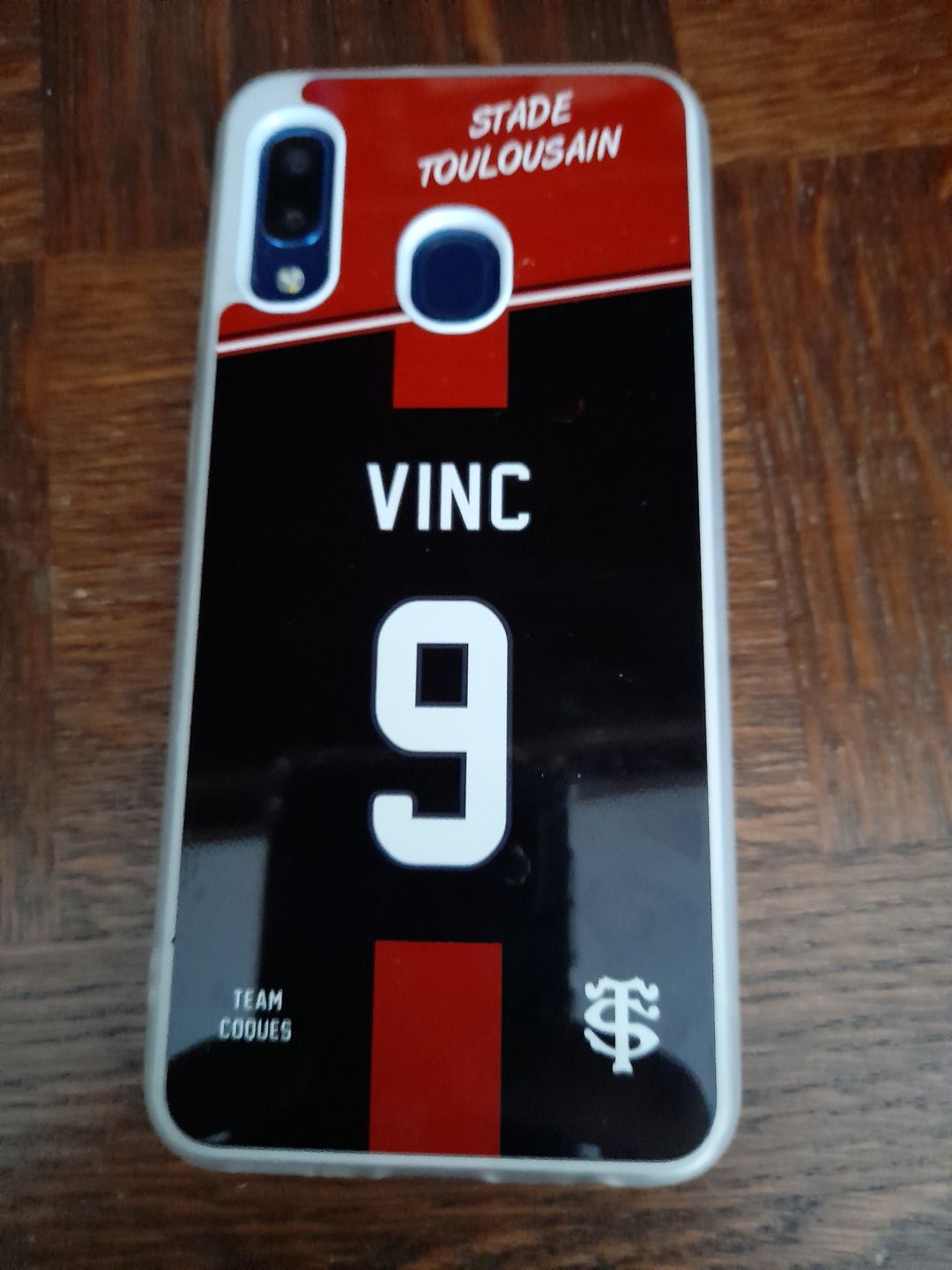 Customer photo review of Coque rugby TOULOUSE STADE TOULOUSAIN - flocage 100% personnalisable - iPhone smartphone