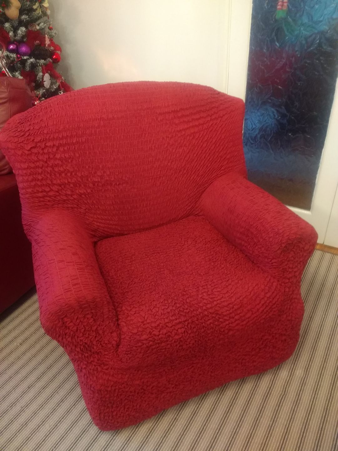 Customer photo review of Arm Chair - Bordeaux Microfibra