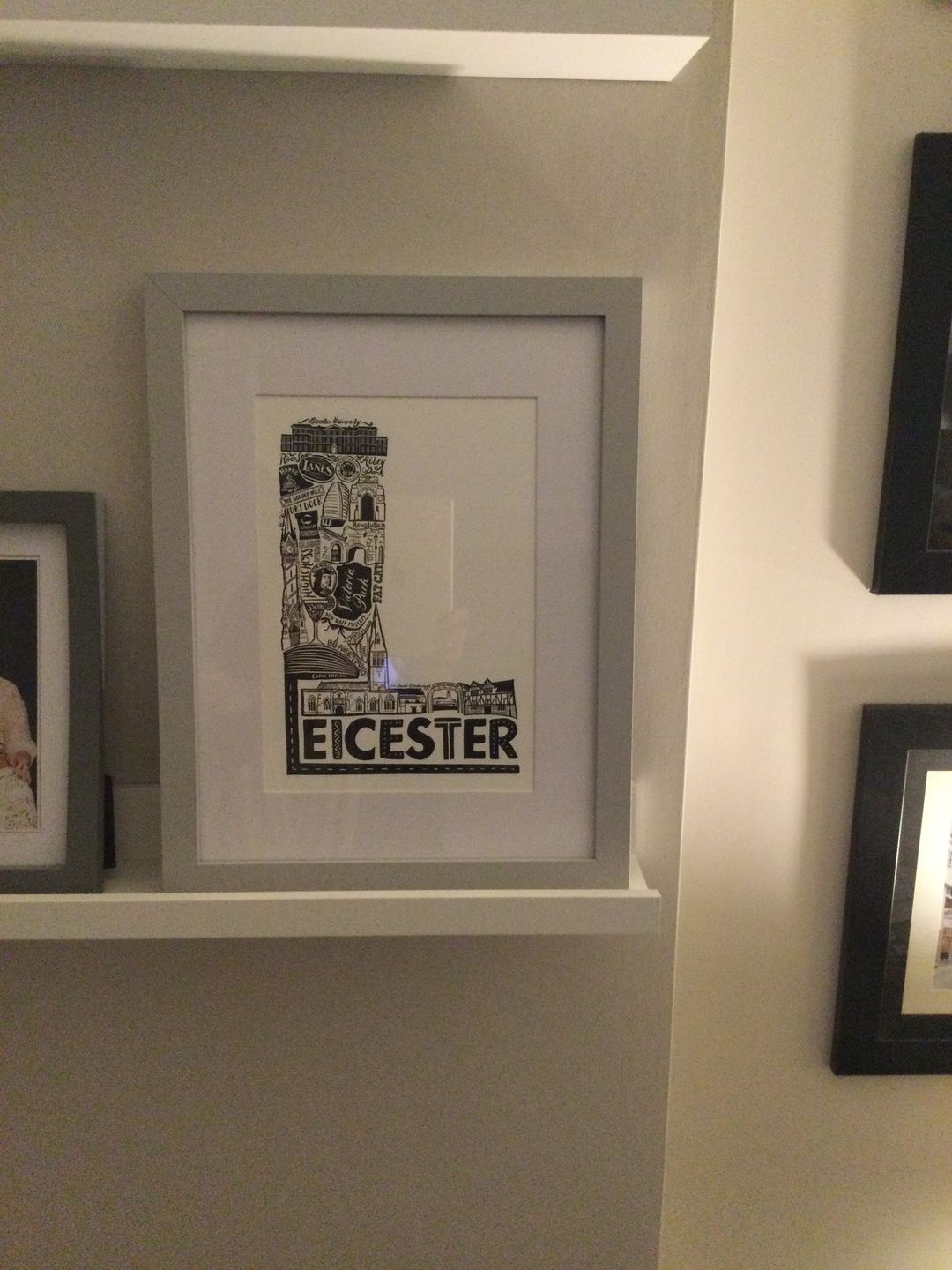 Customer photo review of Leicester Print