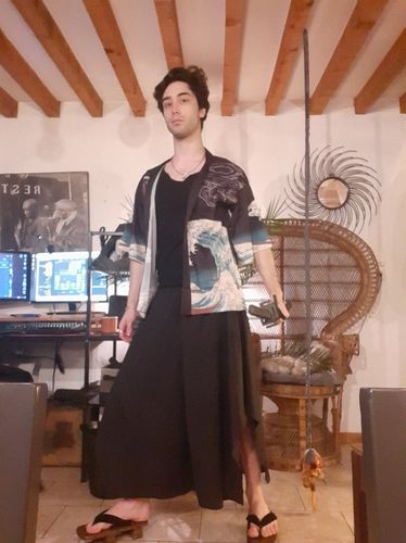 Customer photo review of Veste Kimono Homme Carpe Koï