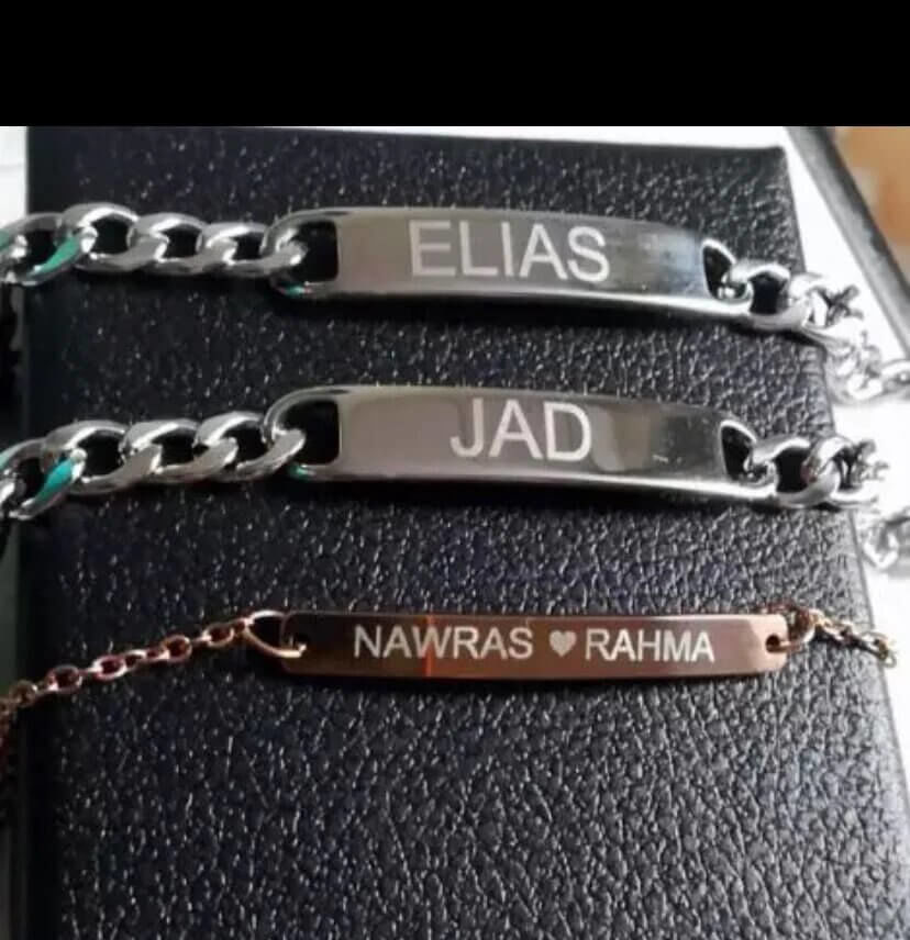 Customer photo review of LOANYA Pärchen-Armband mit individuellem Schriftzug