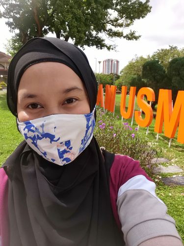 Customer photo review of Face Mask Marble Series