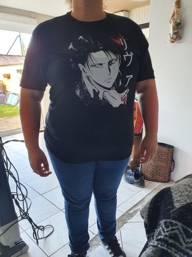 Customer photo review of Attack on Titan - Levi Ackermann Tee