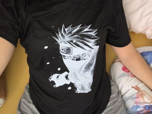 Customer photo review of Kakashi - Black/White Tee