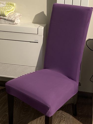 Customer photo review of Violet - Housses Extensibles de chaise - La Maison des Housses