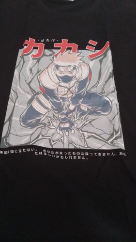 Customer photo review of Kakashi - Lightning Blade Tee
