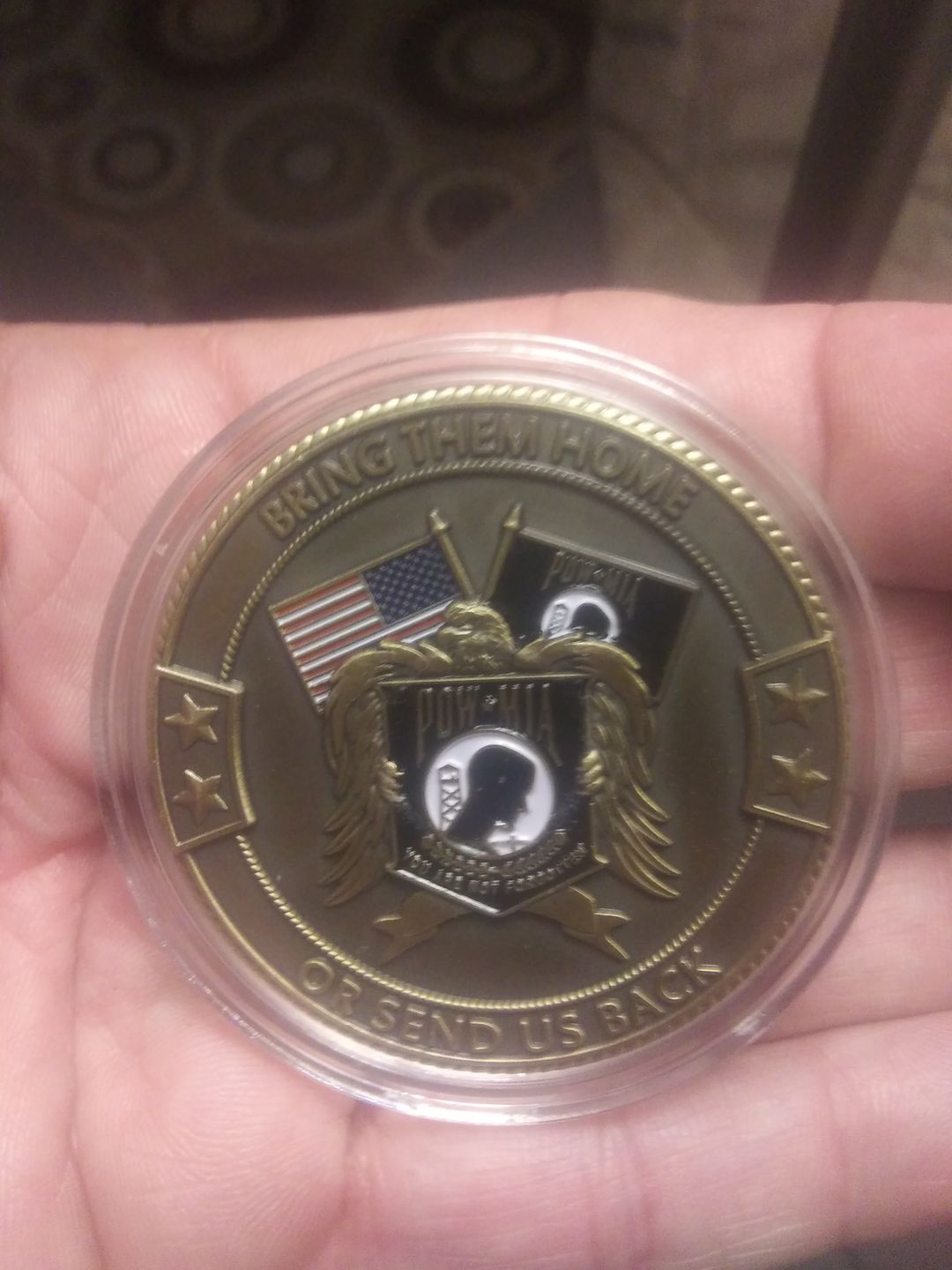Customer photo review of POW*MIA Memorial Coin