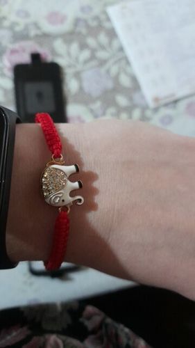 Customer photo review of Bracelet Tressé Éléphant