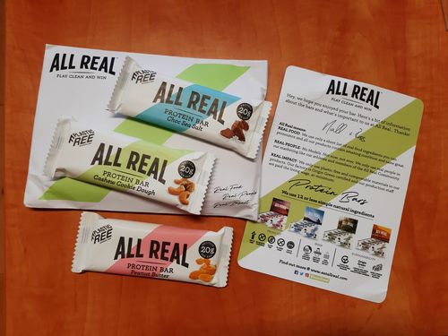 Customer photo review of Special Offer Trial Pack Protein Bar 3 Pack 60g
