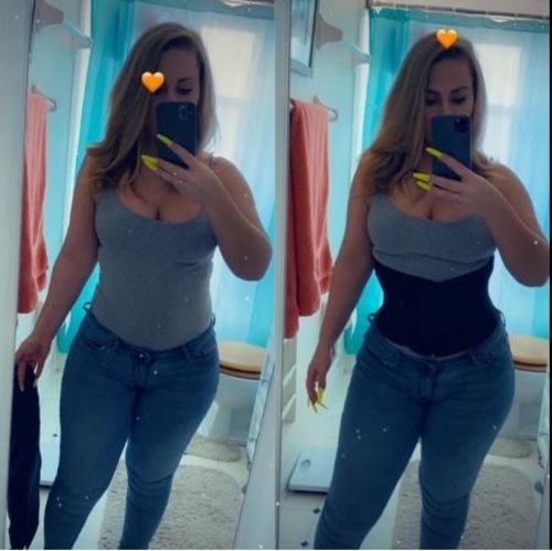 Customer photo review of SWEETFIT™: Adjustable Waist Slimming Trimmer.