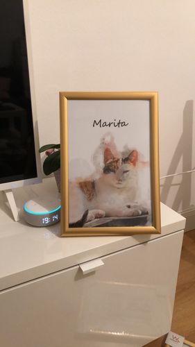 Customer photo review of Individuelles Haustierporträt - Posterdruck