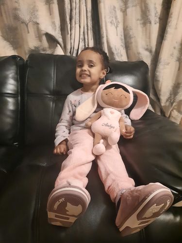 Customer photo review of Personalized Bunny Leyadoll with Gift Bag - 2 Skin Tones