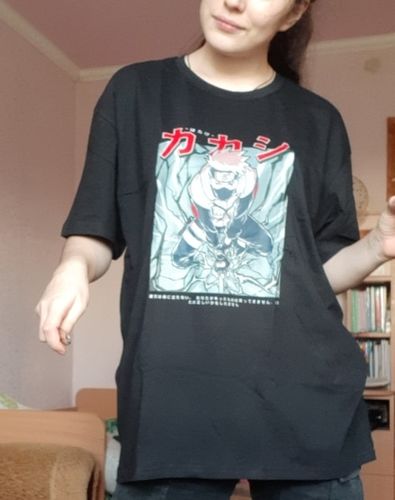 Customer photo review of Kakashi - Lightning Blade Tee