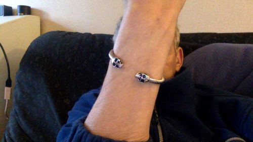 Customer photo review of TWISTED SKULL BRACELET