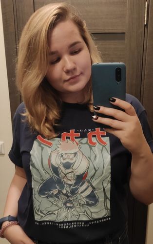 Customer photo review of Kakashi - Lightning Blade Tee