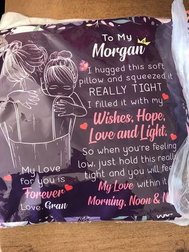 Customer photo review of Granddaughter Premium Pillow - Hug