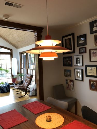 Customer photo review of Mid-Century Modern Lampshade Pendant Light