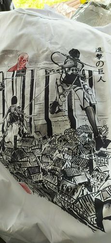 Customer photo review of Attack on Titan -Trost Invasion Tee