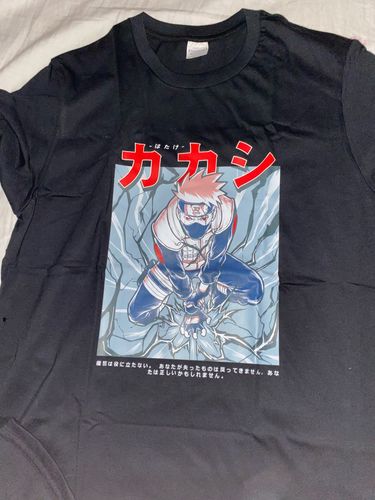 Customer photo review of Kakashi - Lightning Blade Tee