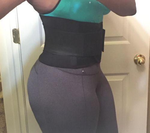 Customer photo review of SWEETFIT™: Adjustable Waist Slimming Trimmer.