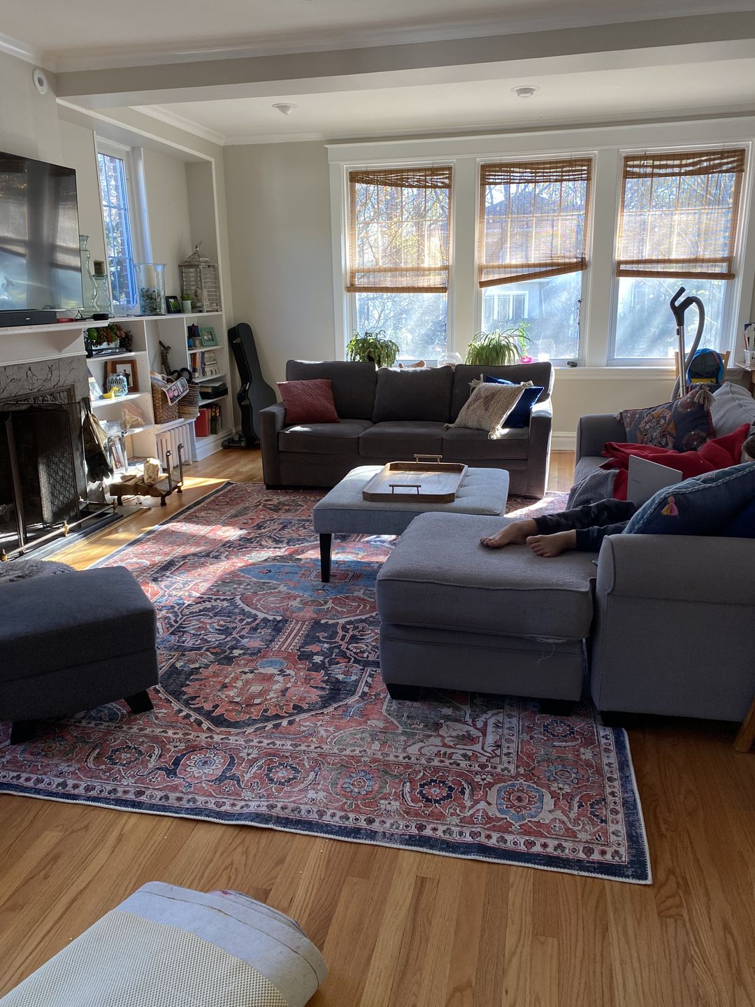 Customer photo review of Distressed Vintage Kendra Area Rug