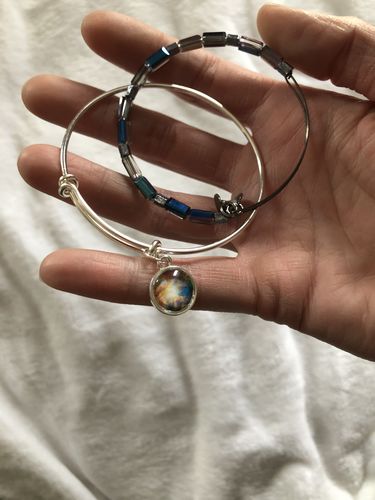 Customer photo review of Orion Nebula Bracelet, Adjustable Bangle