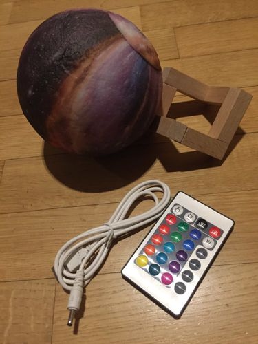Customer photo review of Galaxy Moon Lamp