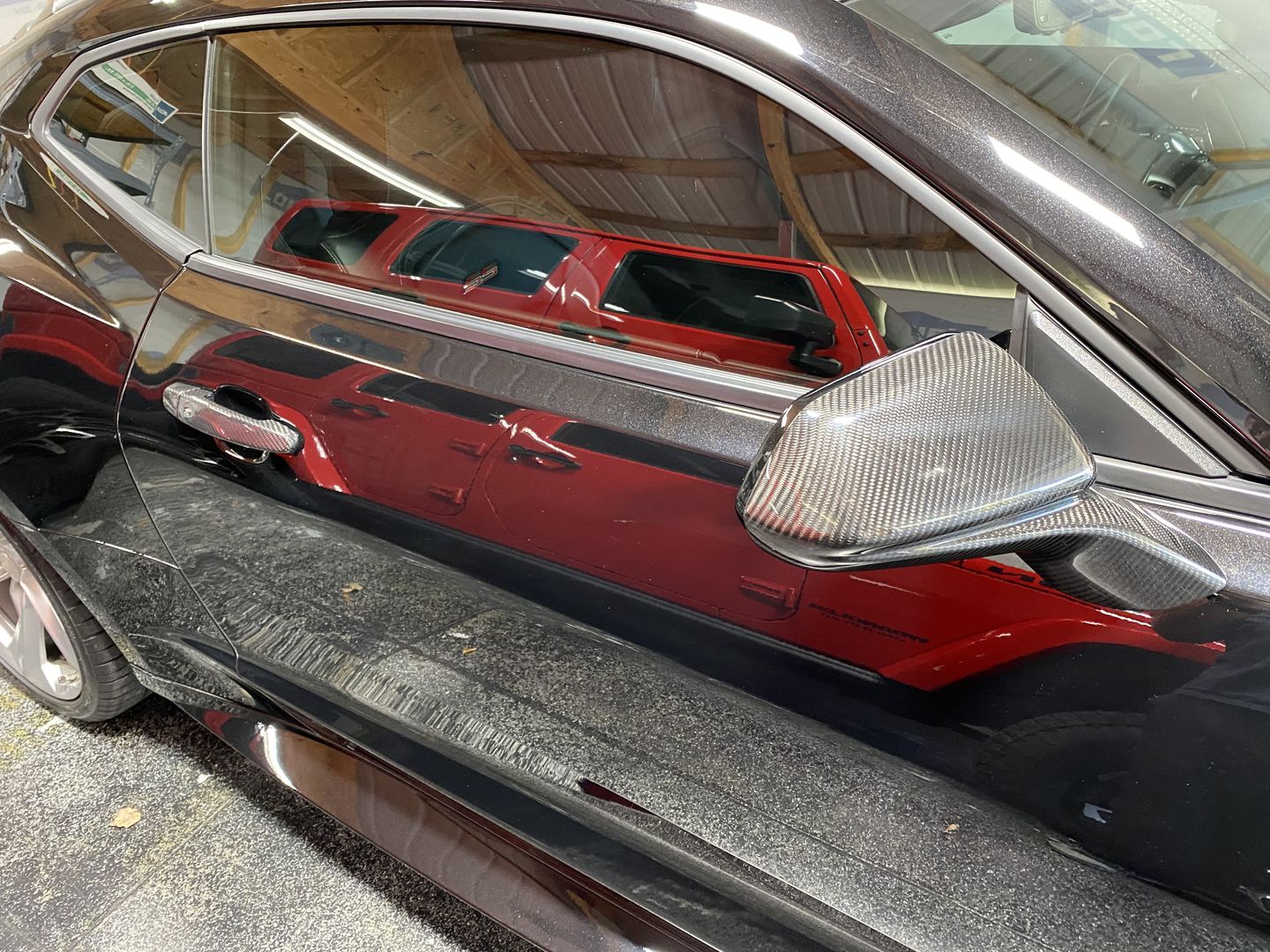 Customer photo review of [Set] Carbon Fiber Mirror Cover for Chevy Camaro 2016-2020
