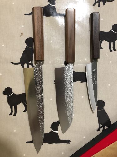 Customer photo review of Yu Kurosaki Shizuku R2 Gyuto 210 mm