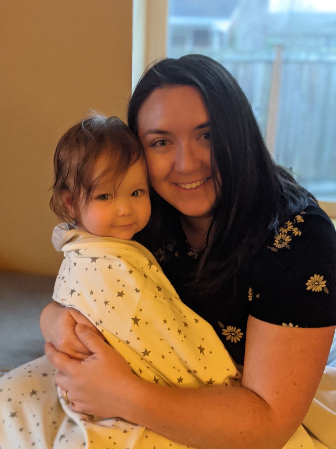 Customer photo review of Toddler Blanket, 4 Season® Merino Wool & Organic Cotton, 52.5" x 40", Star White
