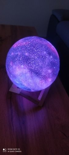 Customer photo review of Galaxy Moon Lamp