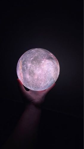Customer photo review of Galaxy Moon Lamp