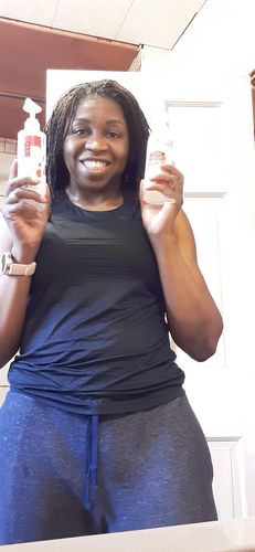 Customer photo review of Rose Water & Hibiscus Hydrating Shampoo |  8 oz