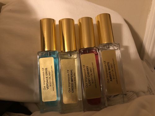 Customer photo review of Men's Body Oil Cologne Mist