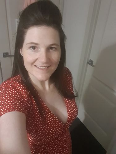 Customer photo review of Alyssa | Polka Dot Maxi Wrap Dress in Red