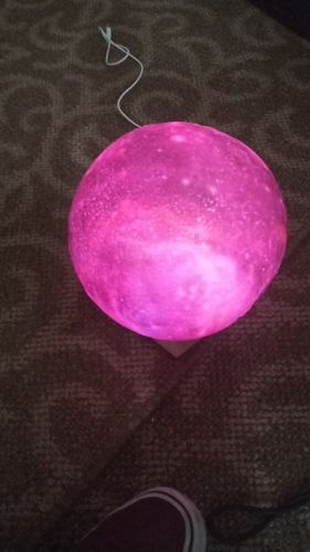 Customer photo review of Galaxy Moon Lamp