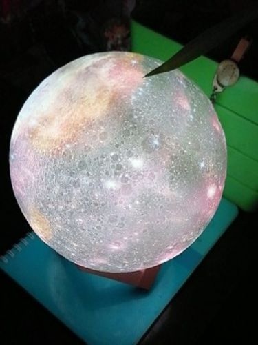 Customer photo review of Galaxy Moon Lamp