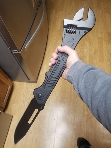 Customer photo review of GIANT WRENCH KNIFE