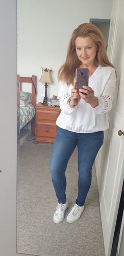 Customer photo review of Alba Top in White -Sold Out (Pre-Order)